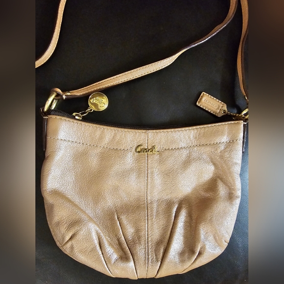 Coach Rose Gold Leather Crossbody EUC - Picture 2 of 16